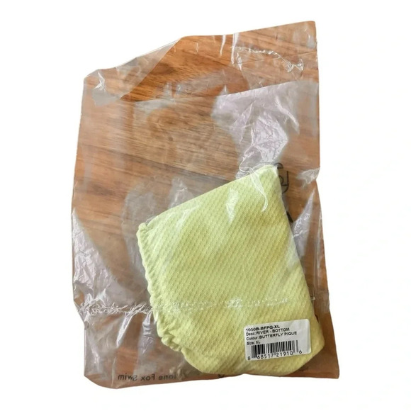 Stone Fox SwimString Bikini Bottom Lime Green River Butterfly Pique Size XL NWT - Picture 8 of 8